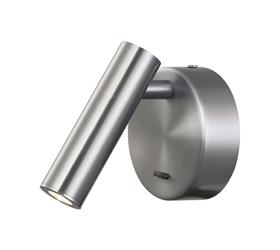 M6076  Prea Wall/Reading Light 3W LED Switched Satin Nickel